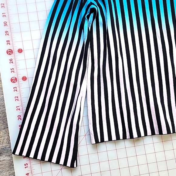 I.N.C  long sleeve  Blue Pink flare bell Arms Clasic Blouse bussiness top - Picture 3 of 5